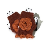 THE ORANGE ALPACA FINGERLESS GLOVES, crochet fingerless gloves, woman's size,  gift for her, winter wear,