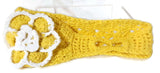 Handmade crochet headband, yellow cotton headband, women size, The sunflower headband