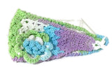 Crochet cotton headband, handmade headband, The spring garden headband