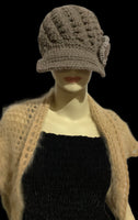 THE BROWN ALPACA HAT, handmade, crochet beanie, Peruvian alpaca fiber, winter hat, woman size, Xmas gift, winter season,