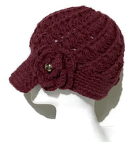THE FUCHSIA ALPACA HAT, handmade, crochet beanie, peruvian alpaca fiber, winter hat, woman size, gift,