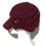 THE FUCHSIA ALPACA HAT, handmade, crochet beanie, peruvian alpaca fiber, winter hat, woman size, gift,