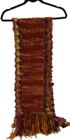 THE BIRD OF PARADISE SCARF, Handmade alpaca woven scarf, woman size, Xmas gift, winter scarf, made in USA