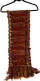 THE BIRD OF PARADISE SCARF, Handmade alpaca woven scarf, woman size, Xmas gift, winter scarf, made in USA