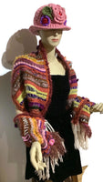 Prize winner handmade THE COLORFUL LLIKLLA (Quechua for a shawl), alpaca and multi fibers, colors brick, yellow, white, purple and others, weaving shawl..