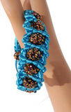 Macrame bracelet, the dark amber shambala bracelet, blue nylon cord, boho chic.