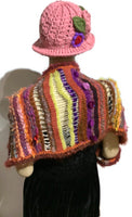 Prize winner handmade THE COLORFUL LLIKLLA (Quechua for a shawl), alpaca and multi fibers, colors brick, yellow, white, purple and others, weaving shawl..