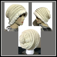 THE VANILLA ALPACA HAT, crochet slouchy hat, woman's size 24, a must have for cold weather, X-mas gift, beanie hat,