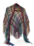 Handwoven shawl, tri-loom wrap, winter alpaca wear, fall scarf, The landscaping of flowers shawl, andrea designs handmade woven shawl, must have gift