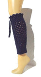 Royal blue pair of leg-warmers,  crochet,  woman size, THE ROYAL BLUE LEG-WARMERS, holiday gift,