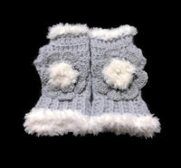 The silver blue alpaca fingerless gloves, fingerless gloves, women's fingerless gloves, crochet fingerless gloves, handmade fingerless gloves,