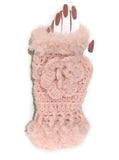 Fingerless gloves, crochet fingerless gloves,  pink alpaca fiber, The pink alpaca fingerless gloves, woman size