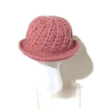 Cloche hat, crochet hat, handmade hat, women's hat, The pink cloche hat, pink acrylic yarn