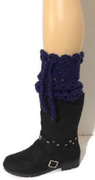 Royal blue pair of leg-warmers,  crochet,  woman size, THE ROYAL BLUE LEG-WARMERS, holiday gift,