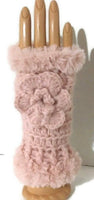 Fingerless gloves, crochet fingerless gloves,  pink alpaca fiber, The pink alpaca fingerless gloves, woman size
