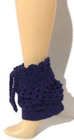 Royal blue pair of leg-warmers,  crochet,  woman size, THE ROYAL BLUE LEG-WARMERS, holiday gift,