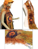 Orange alpaca fiber, hand woven woman's size neckwear, andrea designs handmade scarves, the orange mum scarf, winter wrap,  must have gift
