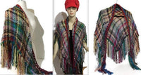 Handwoven shawl, tri-loom wrap, winter alpaca wear, fall scarf, The landscaping of flowers shawl, andrea designs handmade woven shawl, must have gift