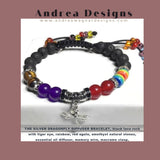 THE SILVER DRAGONFLY DIFFUSER BRACELET, black lava rock with tiger eye, rainbow, red agate, amethyst natural stones, essential oil diffuser, memory wire, macrame clasp,