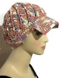 Crochet hat, cotton beanie, woman size, The garden of roses hat
