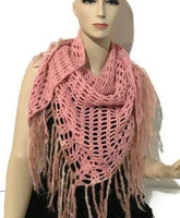 Shawl-wrap, crochet shawl-wrap, alpaca crochet shawl-wrap, pink alpaca crochet shawl-wrap, handmade shawl-wrap, gifts for her, woman size, size small