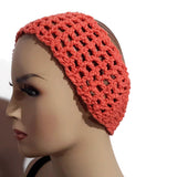 Crochet headband, cotton headband, orange headband, handmade headband, The orange headband